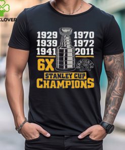 Boston Bruins Centennial 6x Stanley Champs Season Hockey 2024 T Shirt