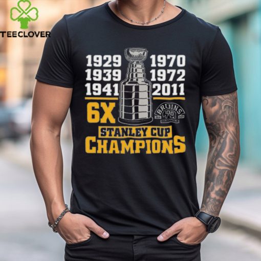 Boston Bruins Centennial 6x Stanley Champs Season Hockey 2024 T Shirt