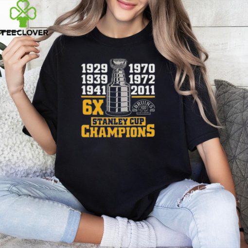 Boston Bruins Centennial 6x Stanley Champs Season Hockey 2024 T Shirt