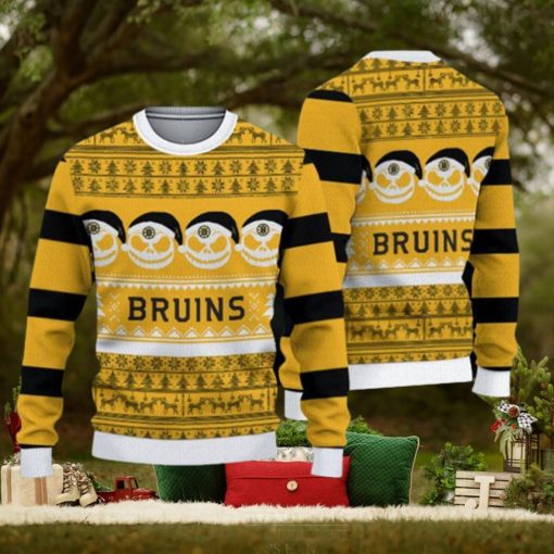Boston Bruins Christmas Reindeer Pattern Ugly Sweater For Men Women