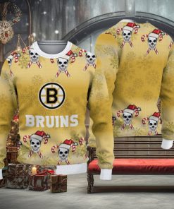 Boston Bruins Christmas Skull Hot Trending Ugly Sweater For Fans