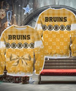 Boston Bruins Christmas Snowman Celebrate Sweater Best For Men And Women Gift