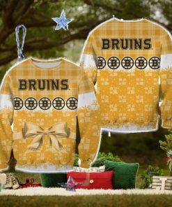 Boston Bruins Christmas Snowman Celebrate Sweater Best For Men And Women Gift
