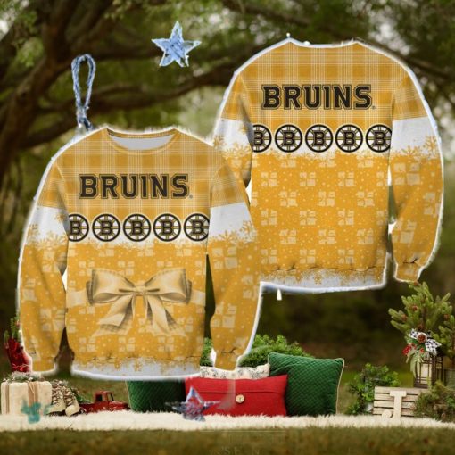 Boston Bruins Christmas Snowman Celebrate Sweater Best For Men And Women Gift