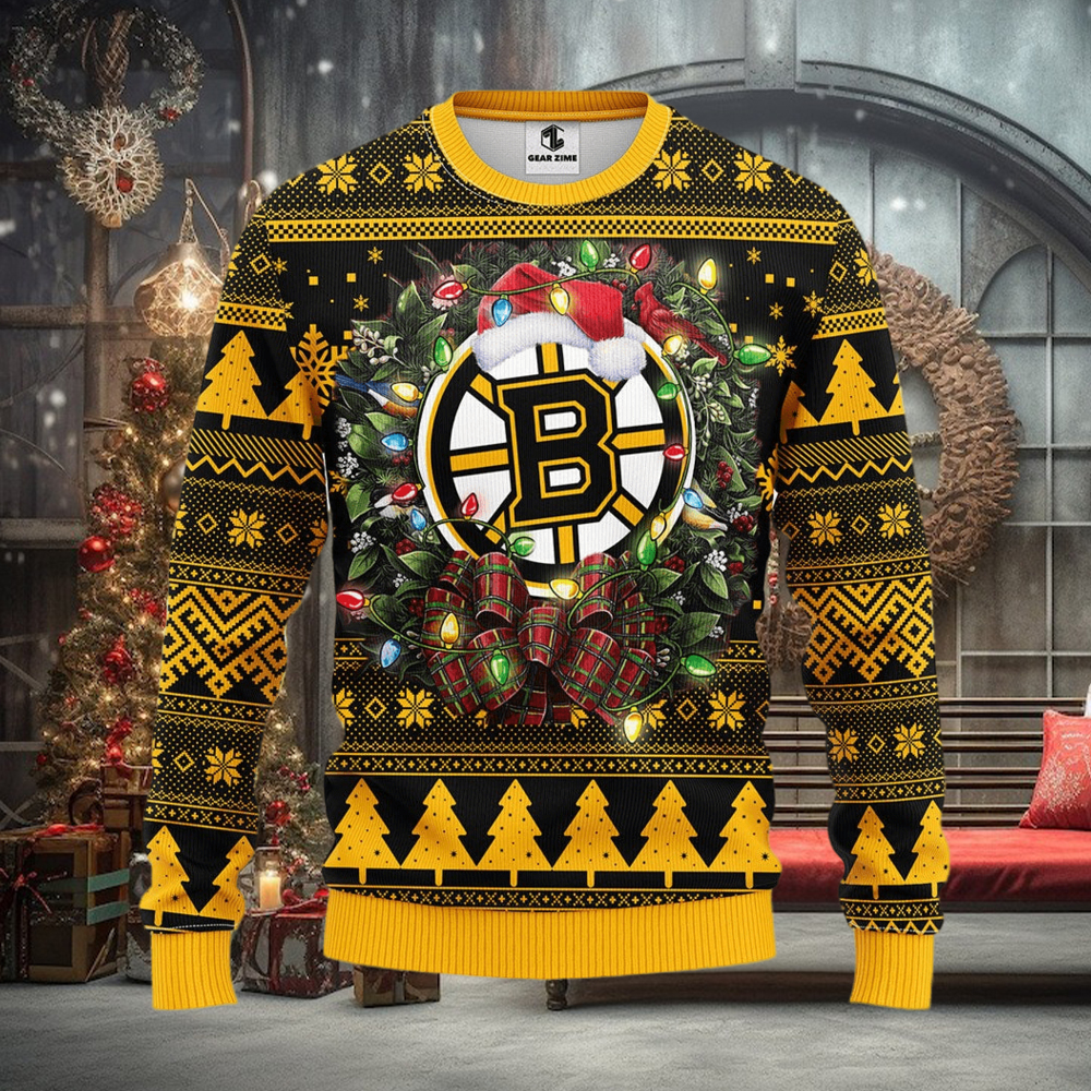 Boston Bruins Christmas Ugly Sweater Boston Bruins Christmas Ugly Sweater