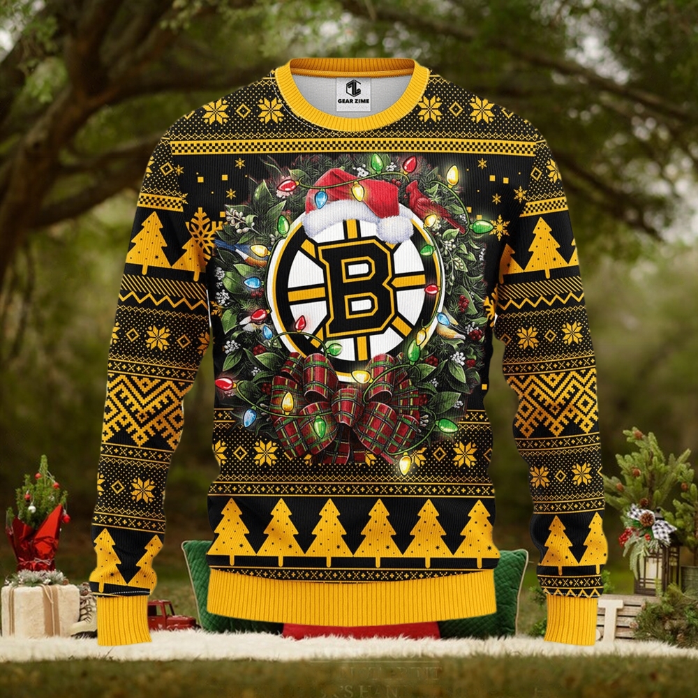 Boston Bruins Christmas Ugly Sweater Boston Bruins Christmas Ugly Sweater