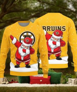 Boston Bruins Dab Santa New Style Knitted Sweater