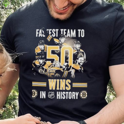 Boston Bruins Fastest Team To 50 Wins In NHL History Shirt