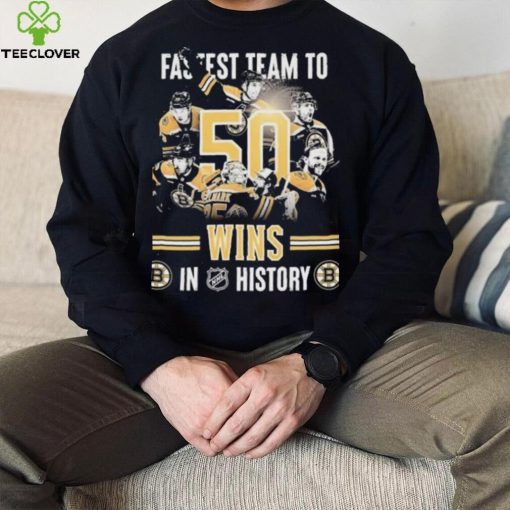 Boston Bruins Fastest Team To 50 Wins In NHL History Shirt