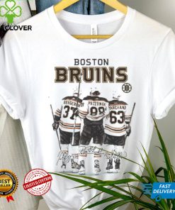 Boston Bruins Hockey Bergeron Marchand And Pastrnak Signatures Shirt