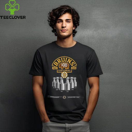 Boston Bruins Hockey Team 100th Season Hockey 2024 T Shirt