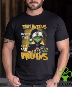 Boston Bruins Ice Hockey Team They Hate Us Because They Ain_t Us Bruins Grinch Christmas Holidays Hoodie T Shirts 2 Boston Bruins Ice Hockey Team They Hate Us Because They Ain_t Us Bruins Grinch Christmas Holidays Hoodie T Shirts