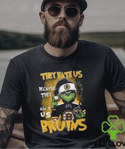 Boston Bruins Ice Hockey Team They Hate Us Because They Ain_t Us Bruins Grinch Christmas Holidays Hoodie T Shirts 3 Boston Bruins Ice Hockey Team They Hate Us Because They Ain_t Us Bruins Grinch Christmas Holidays Hoodie T Shirts