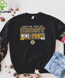 Boston Bruins Most Ever Nhl Wins And Points Shirt