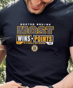 Boston Bruins Most Ever Nhl Wins And Points Shirt