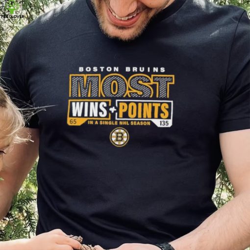 Boston Bruins Most Ever Nhl Wins And Points Shirt