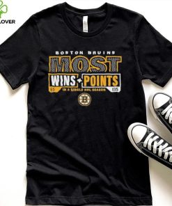 Boston Bruins Most Ever Nhl Wins And Points Shirt