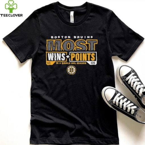 Boston Bruins Most Ever Nhl Wins And Points Shirt