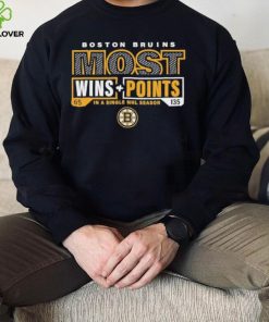 Boston Bruins Most Ever Nhl Wins And Points Shirt