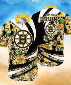 Boston Bruins NHL Flower Classic Full Print Hawaiian Shirt
