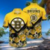 Boston Bruins NHL Flower 3D Full Print Hawaiian Shirt