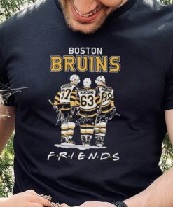Boston Bruins NHL Friends Bergeron Marchand Pastrnak signatures shirt