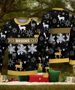 Boston Bruins Pattern Ugly Christmas Sweater Gift