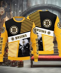 Boston Bruins Skull Pattern Knitted Sweater For Christmas