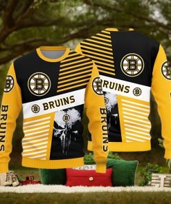 Boston Bruins Skull Pattern Knitted Sweater For Christmas