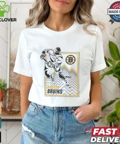 Boston Bruins Starter White Player Grid T Shirt