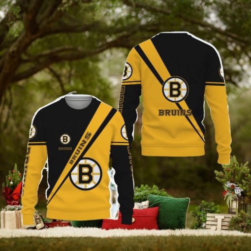 Boston Bruins Style Ugly Christmas AOP Sweater For Fans