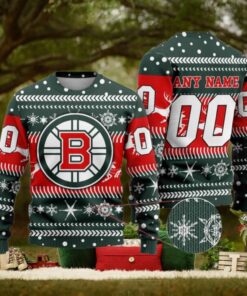 Boston Bruins Sweater Personalized Family Xmas Gift for NHL Celebrations