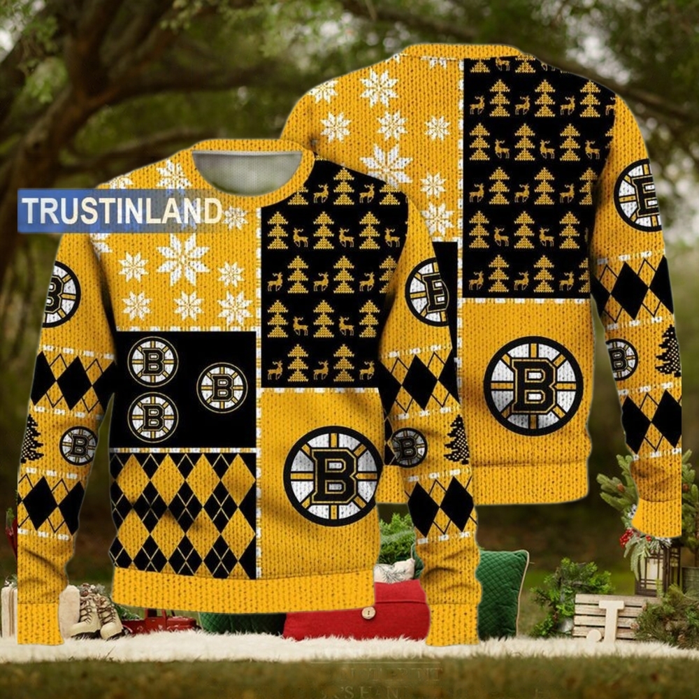 Boston Bruins Ugly Sweater Christmas, Ice Hockey NHL Boston Bruins Ugly Sweater Christmas, Ice Hockey NHL