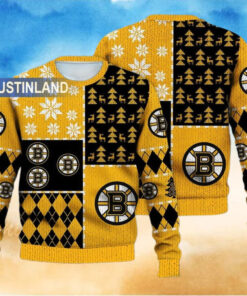 Boston Bruins Ugly Sweater Christmas, Ice Hockey NHL