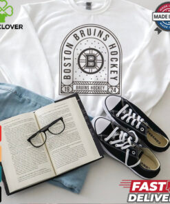 Boston Bruins Uphill Stained Glass T Shirt