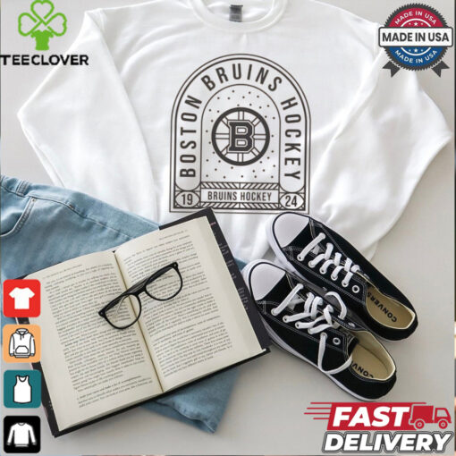 Boston Bruins Uphill Stained Glass T Shirt