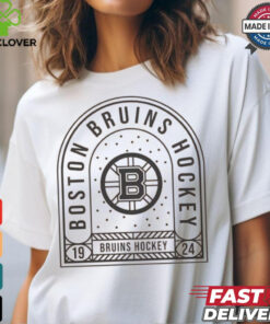 Boston Bruins Uphill Stained Glass T Shirt