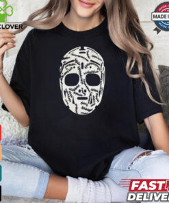 Boston Bruins distressed hockey mask shirt