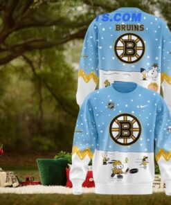 Boston Bruins x Peanuts & Snoopy Night Limited Edition Light Sweater