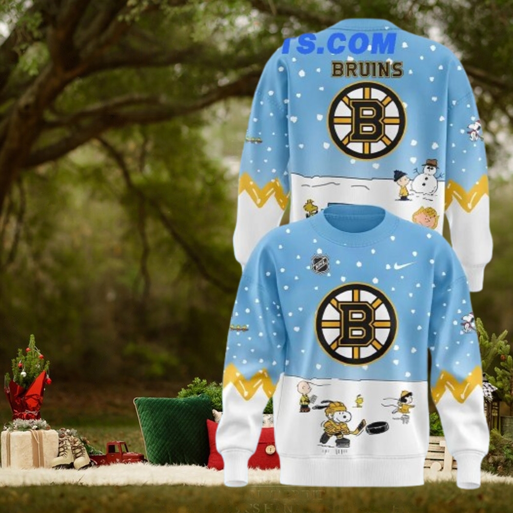 Boston Bruins x Peanuts & Snoopy Night Limited Edition Light Sweater Boston Bruins x Peanuts & Snoopy Night Limited Edition Light Sweater