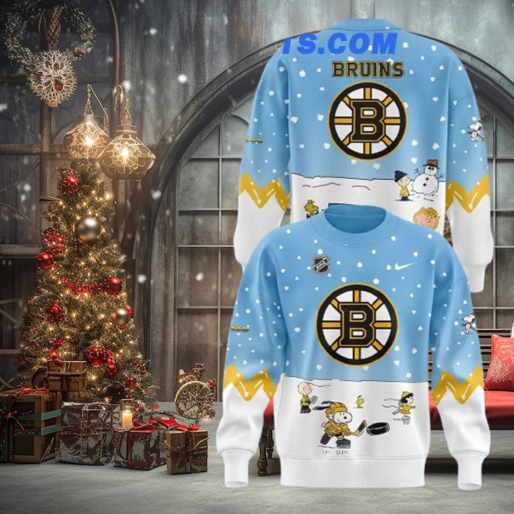 Boston Bruins x Peanuts & Snoopy Night Limited Edition Light Sweater Boston Bruins x Peanuts & Snoopy Night Limited Edition Light Sweater