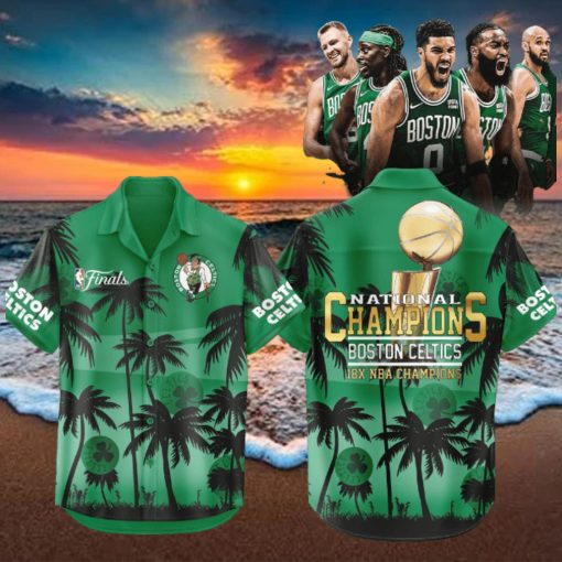 Boston Celtics 18 Time Finals Champions NBA 2024 Hawaiian Shirt