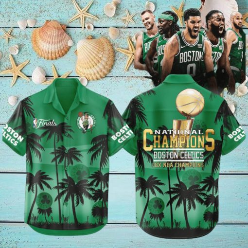 Boston Celtics 18 Time Finals Champions NBA 2024 Hawaiian Shirt