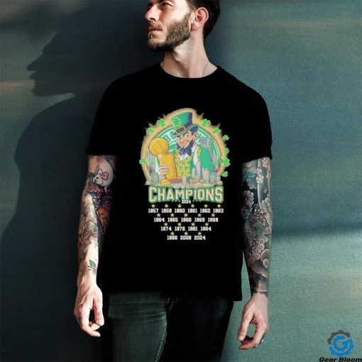Boston Celtics 18 Times Of Wining 2023 2024 NBA Champions Fan T Shirt