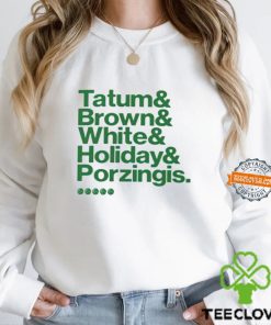 Boston Celtics 2023 2024 Eastern Conference Champions Tatum Brown White Holiday shirt