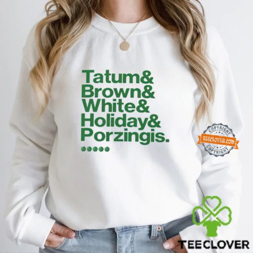 Boston Celtics 2023 2024 Eastern Conference Champions Tatum Brown White Holiday hoodie, sweater, longsleeve, shirt v-neck, t-shirt