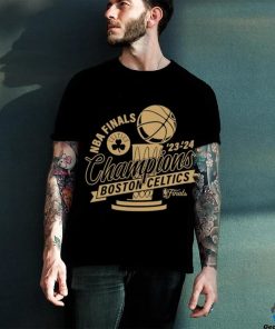 Boston Celtics 2024 NBA Finals Champions Defensive Rotation Gold Trophy Shirt