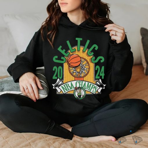 Boston Celtics 2024 NBA Finals Champions Hardwood Banner Tri Blend hoodie, sweater, longsleeve, shirt v-neck, t-shirt