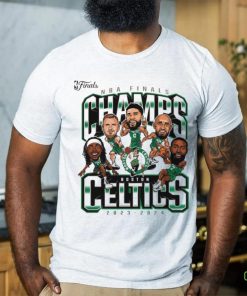 Boston Celtics 2024 NBA Finals Champions Pull Up Jumper Caricature Shirt