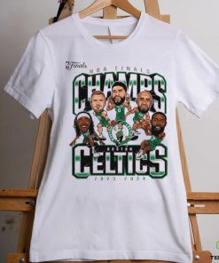 Boston Celtics 2024 NBA Finals Champions Pull Up Jumper Caricature Shirt